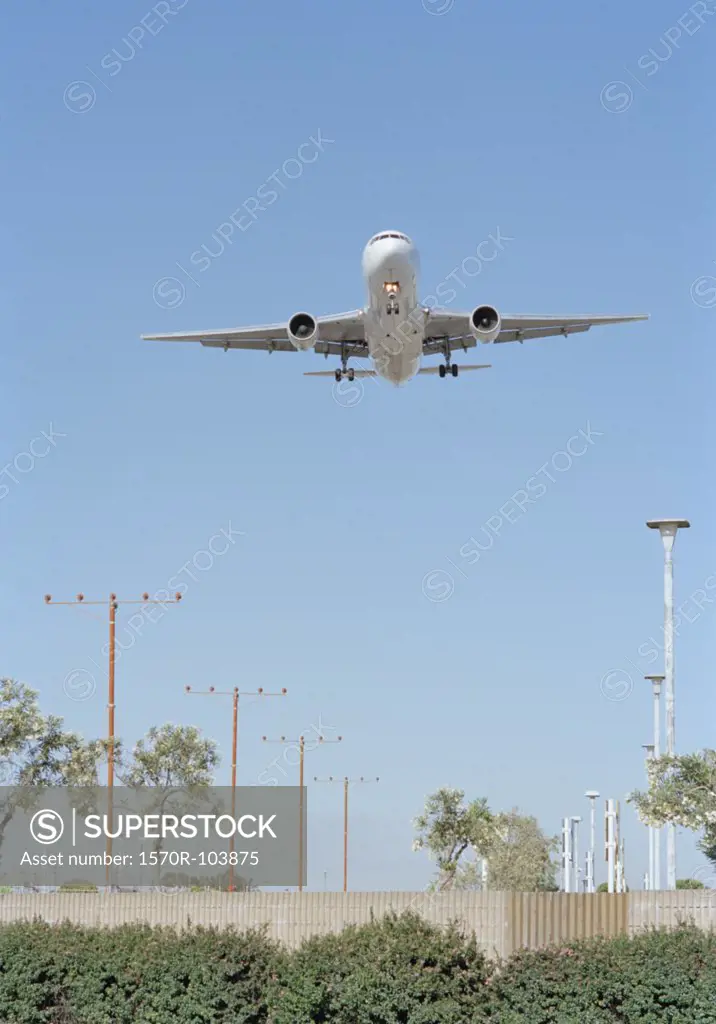 Airplane landing