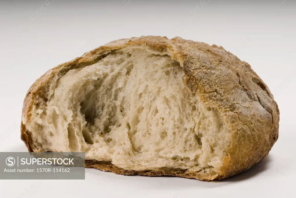 Part of a loaf of bread