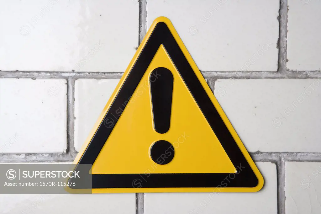Hazard’ warning sign