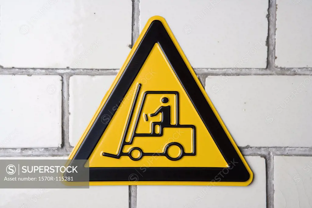 Forklift’ warning sign