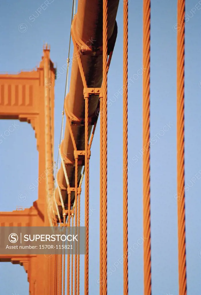 Detail of the Golden Gate Bridge, San Francisco