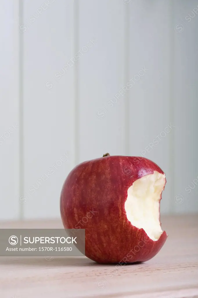 Missing bite from an apple