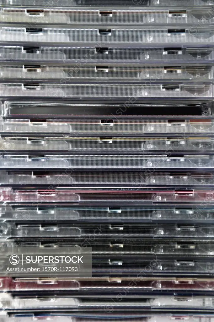 A stack of CD's