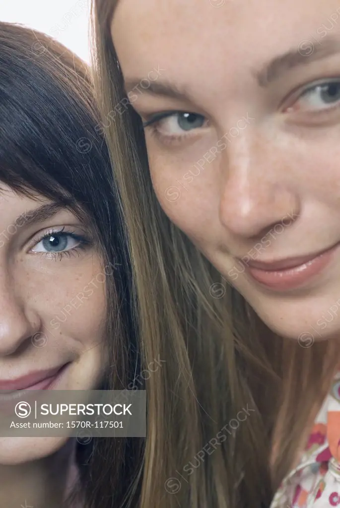 A portrait of two young women