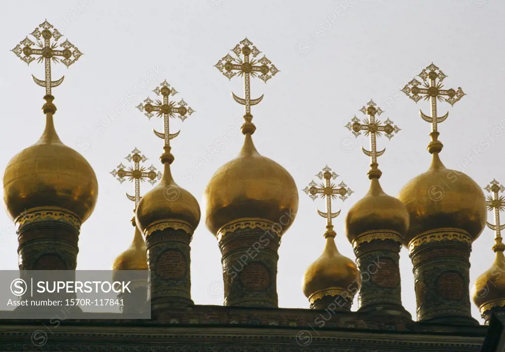 Domes of a Russian Orthodox church
