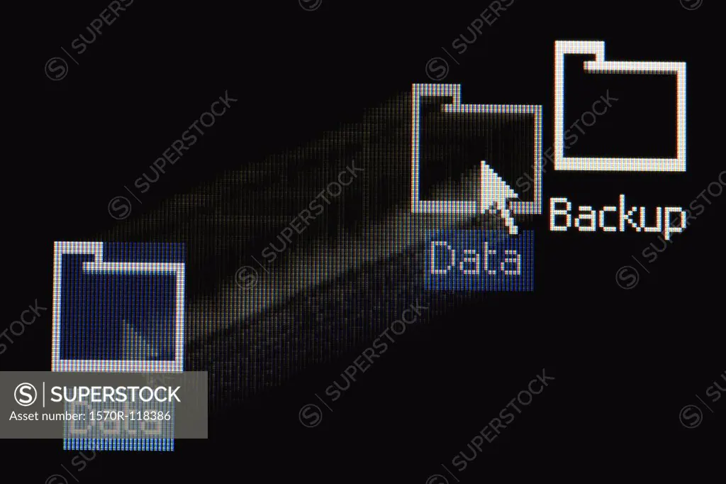 Icons on a  computer screen
