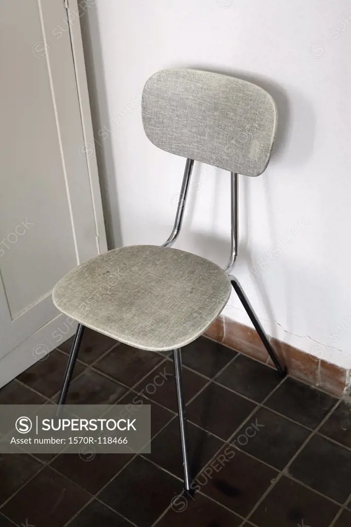 A chair in a corner