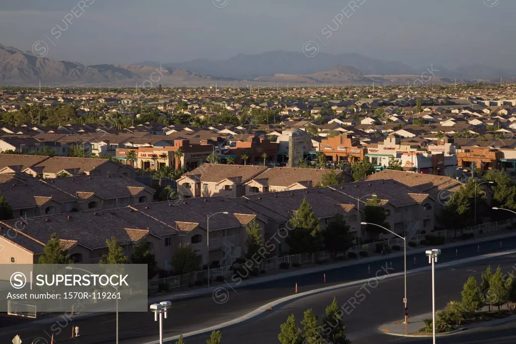 The suburbs of Las Vegas