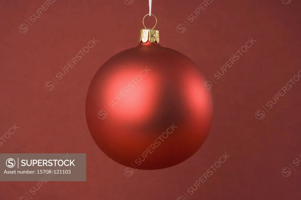 A red Christmas bauble