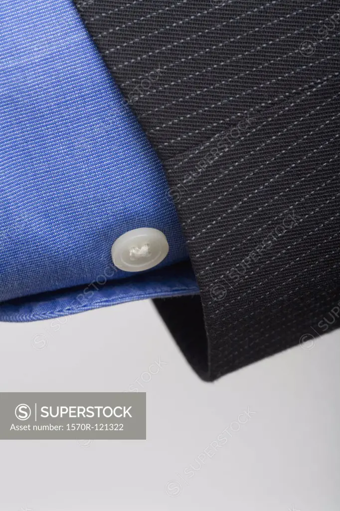 Detail of a shirt and suit jacket cuff