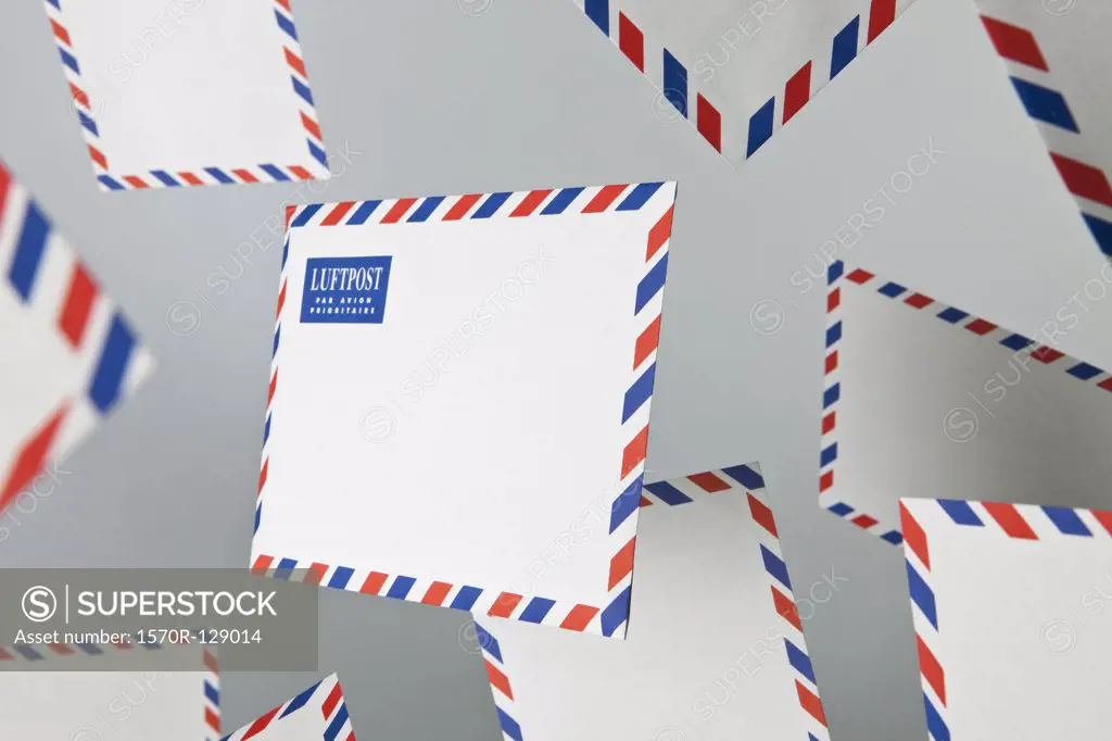 Floating air mail envelopes