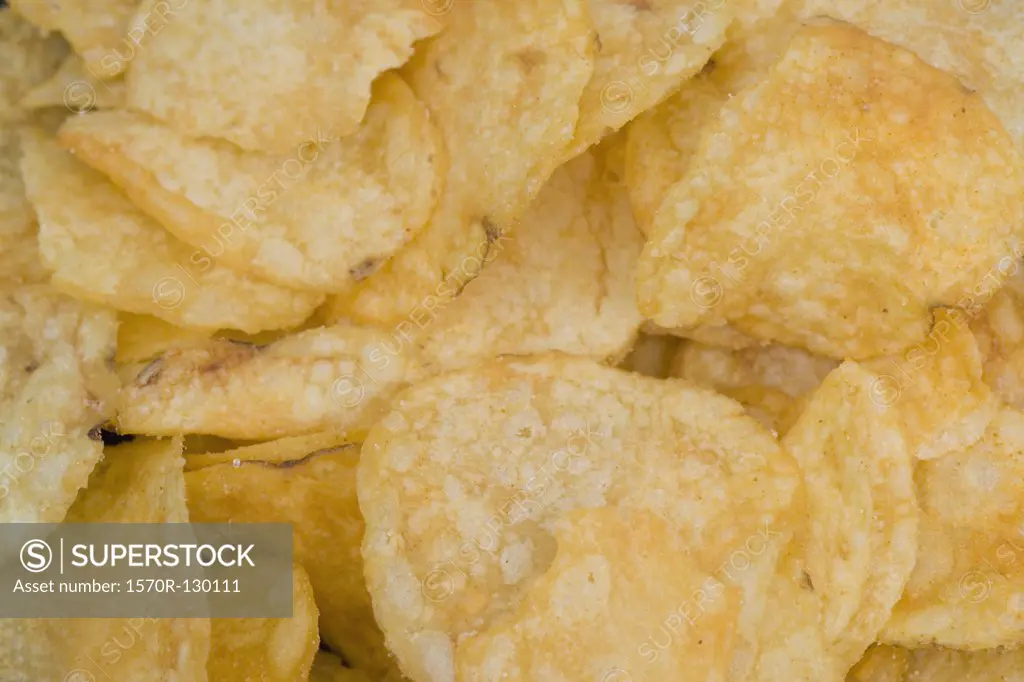 Potato chips, close-up