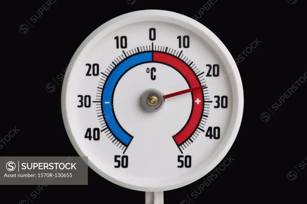 A temperature gauge