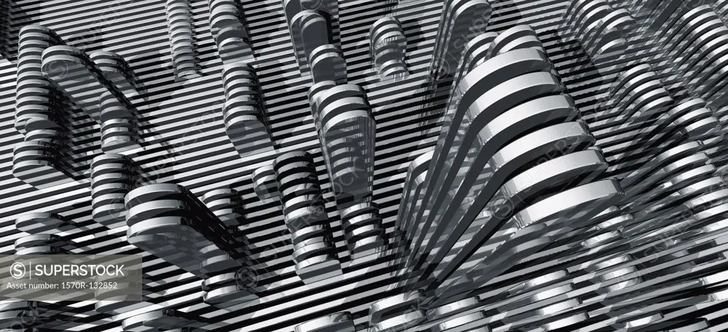 Silver abstract pattern