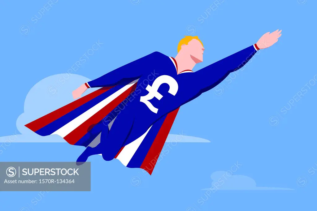 Superhero with pound symbol