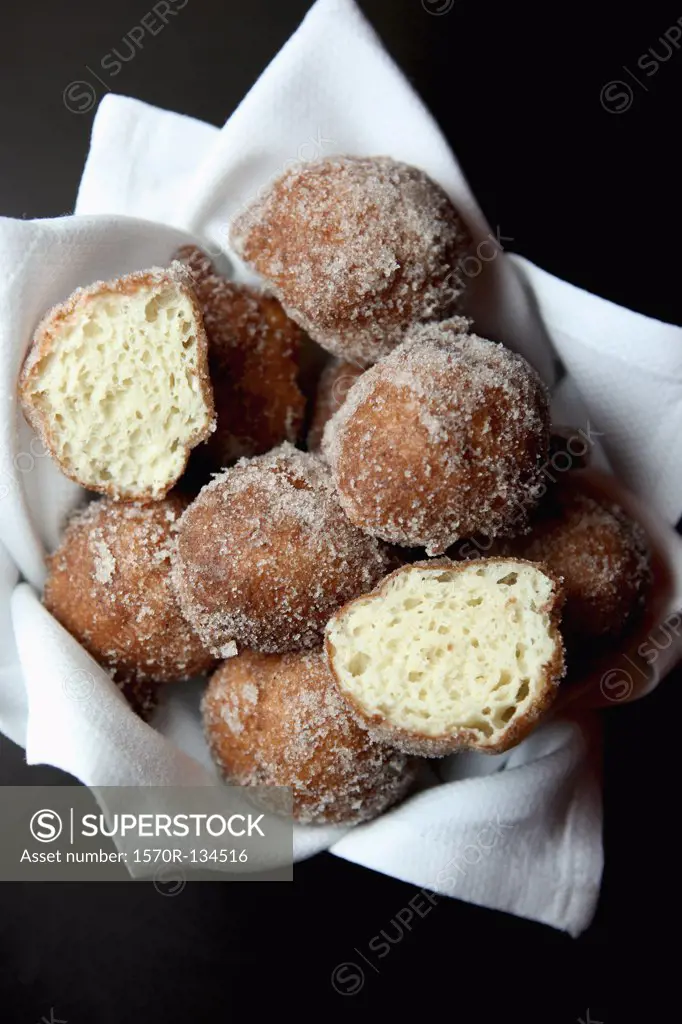 A pile of donut holes