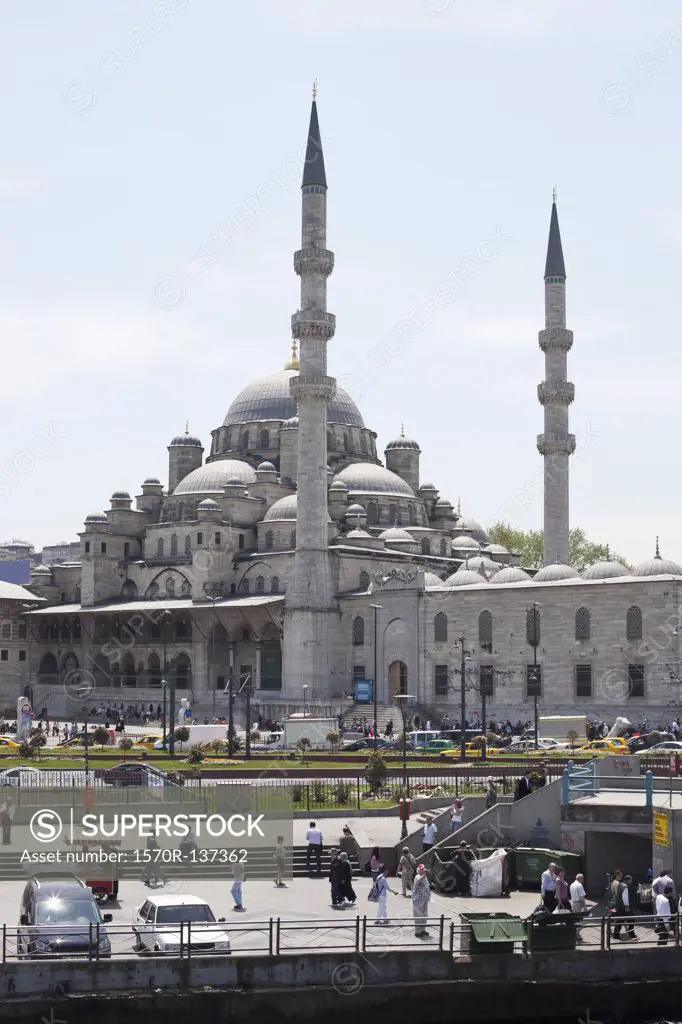 The New Mosque, or Yeni Cami Mosque, in Istanbul, Turkey