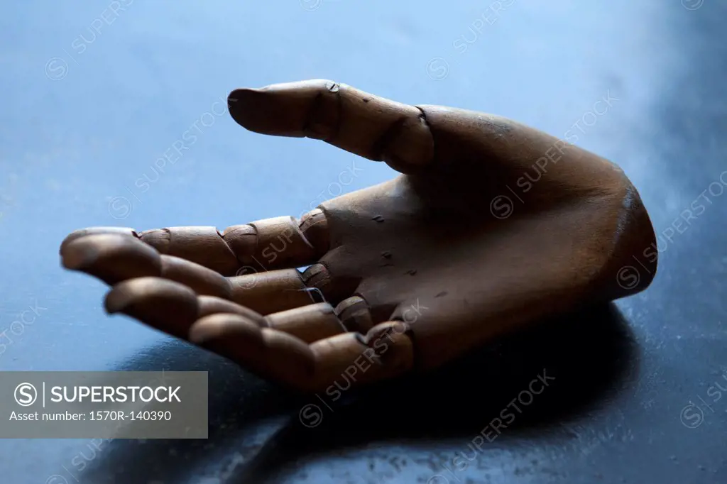 A wooden hand