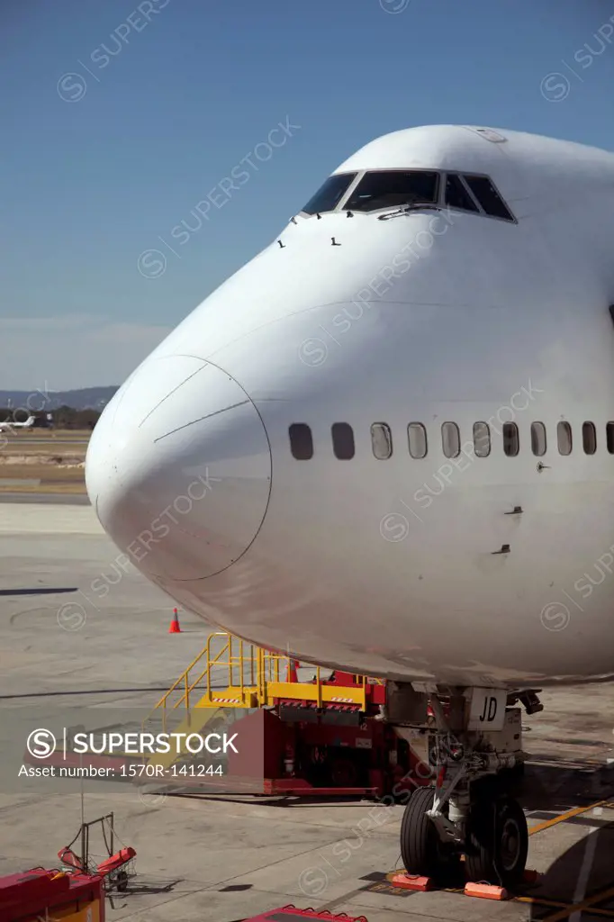 Jumbo jet on runway