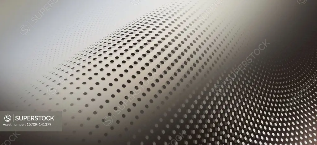 Curved dot pattern against an abstract background