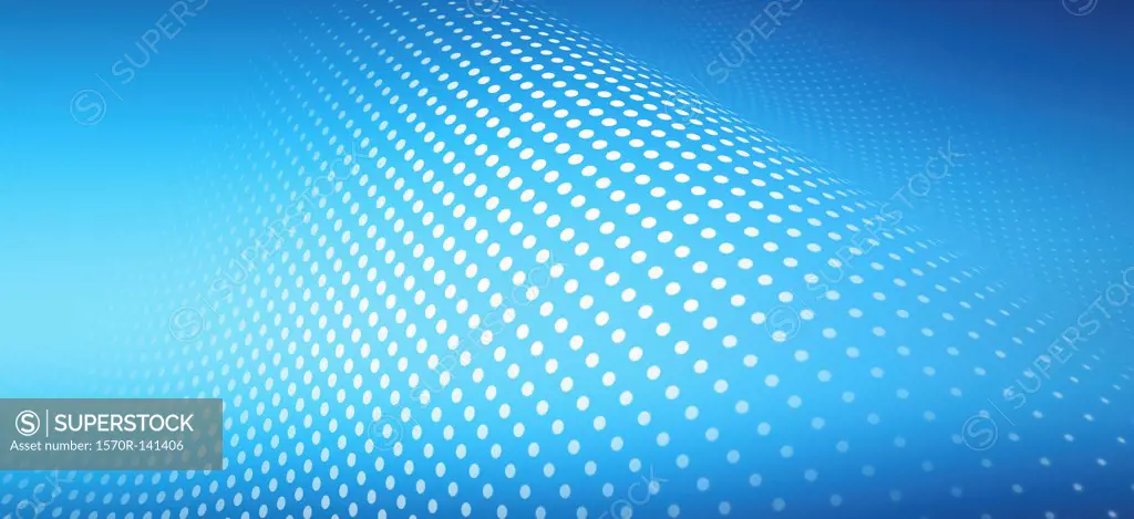 Curved dot pattern against an abstract background