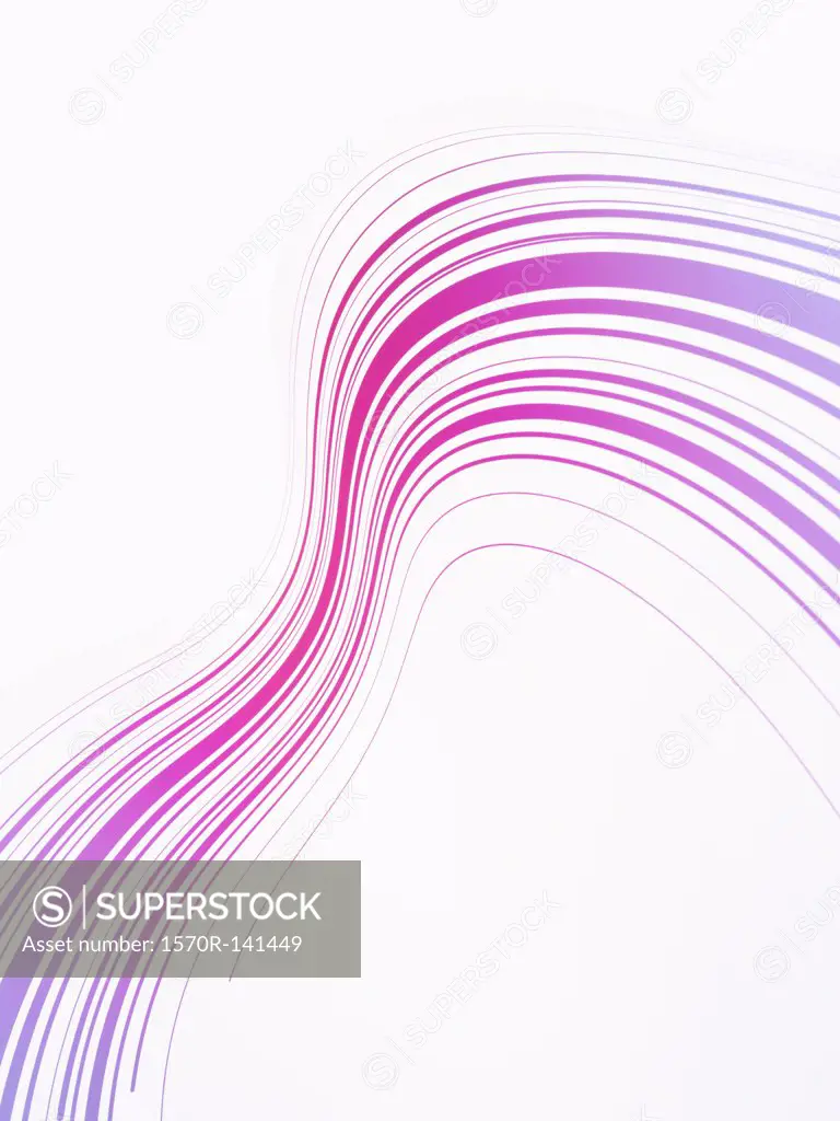 Curved lines against a white background