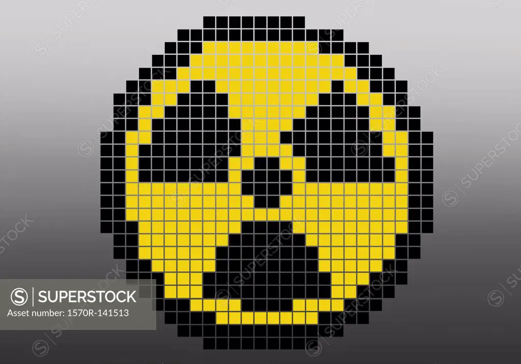 Nuclear sign representing a shock emotion