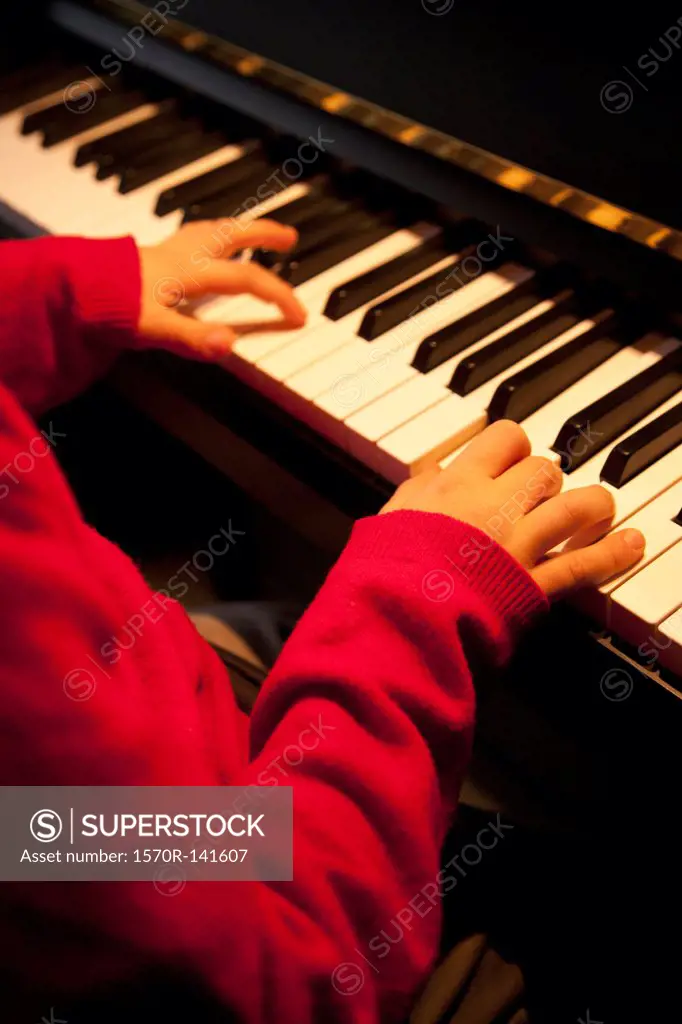 Child piano player