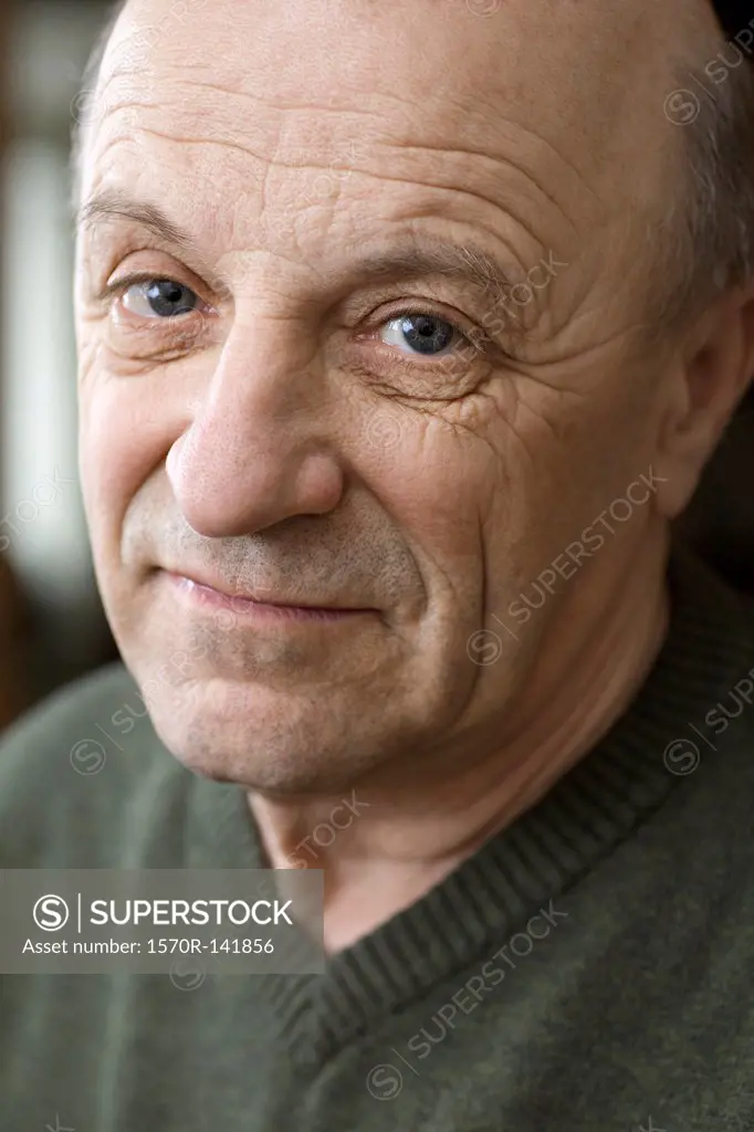 Portrait of a senior man, close-up