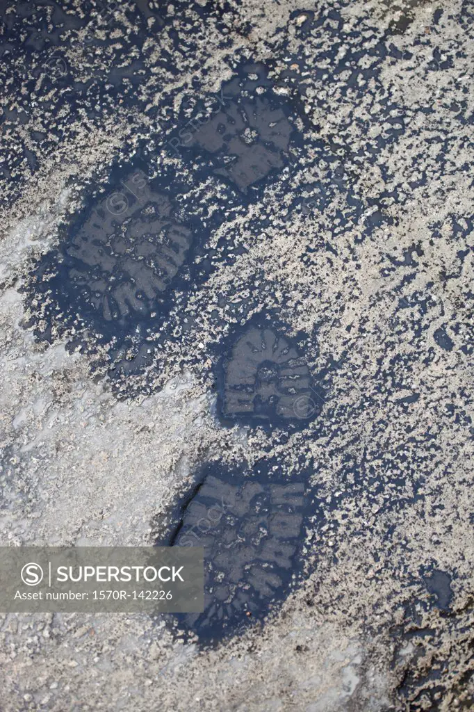 Footprint in the dirt