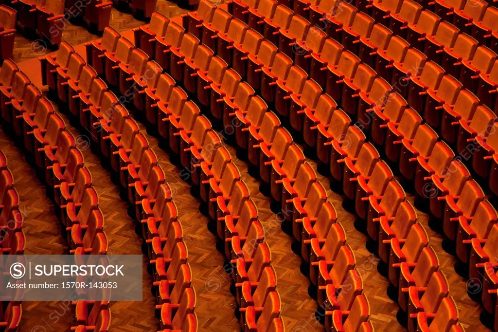 View of seats in a theater