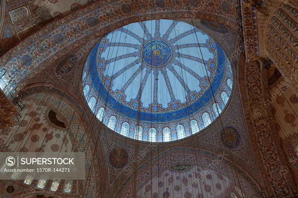 The main dome of the Blue Mosque, Istanbul, Turkey