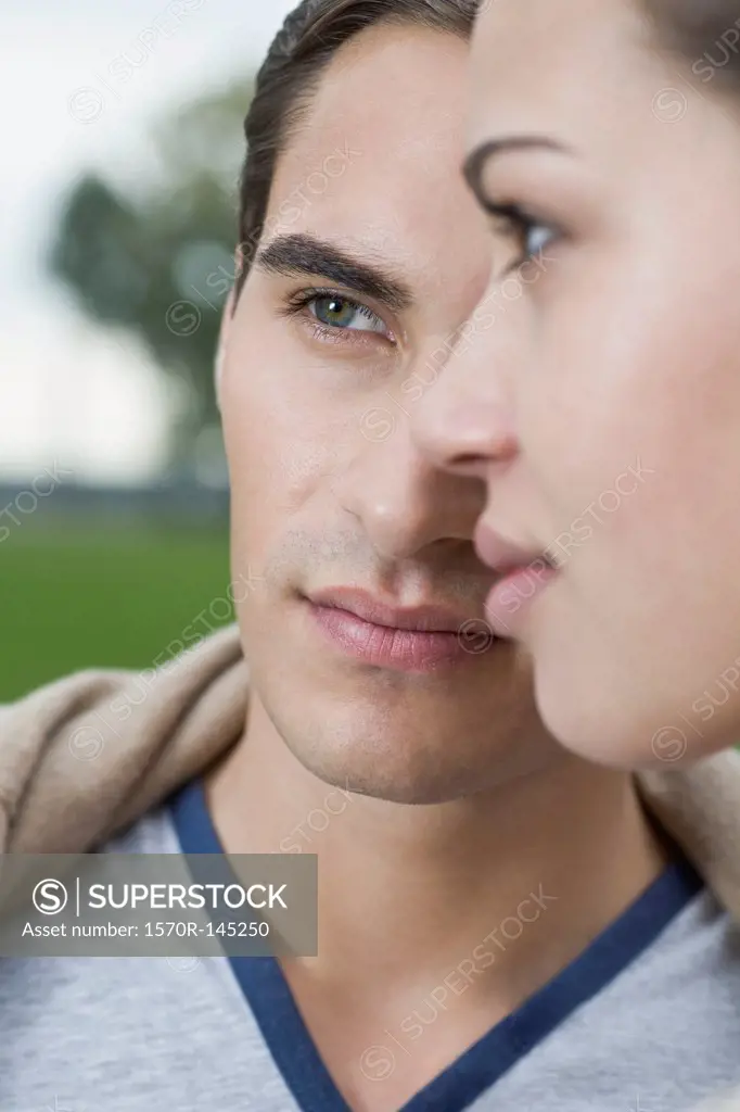 Close up of young couple
