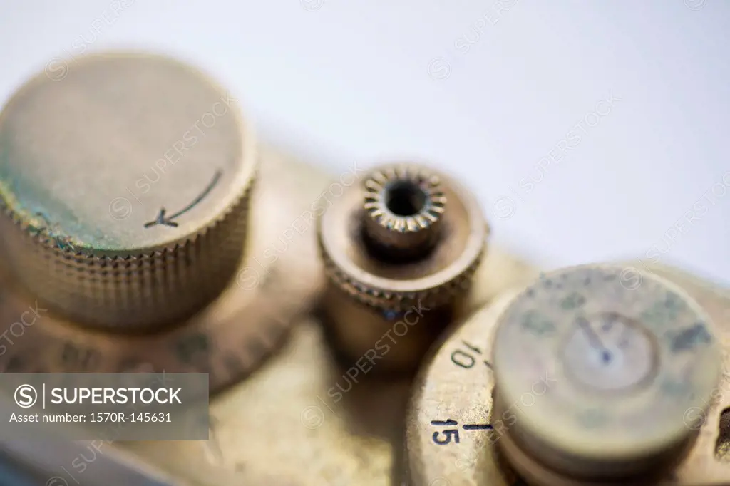 Close-up of knobs