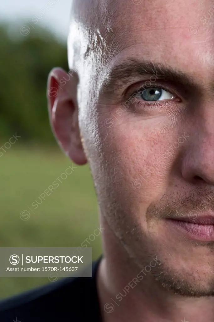Portrait of mid adult man, close-up