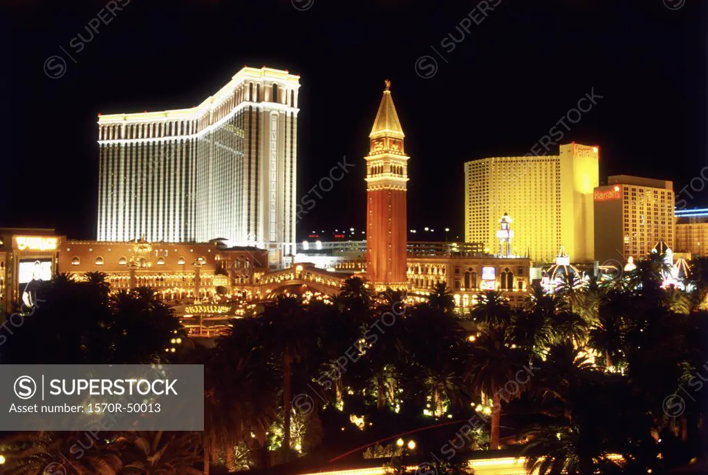 Las Vegas, Nevada, USA, Las Vegas casinos at night