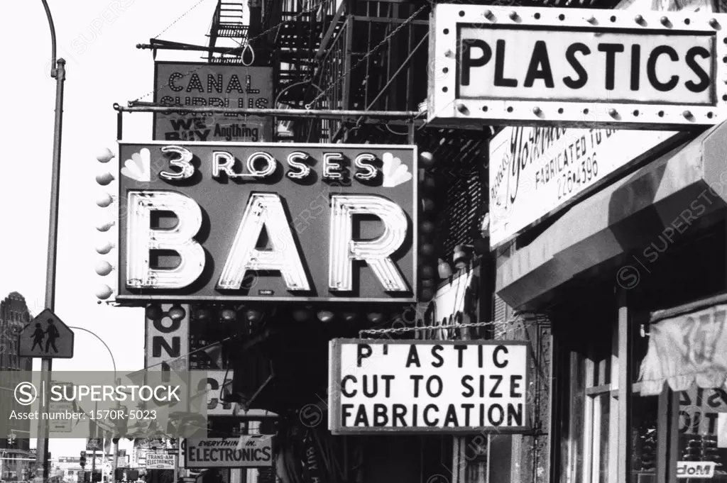 1970s New York signage