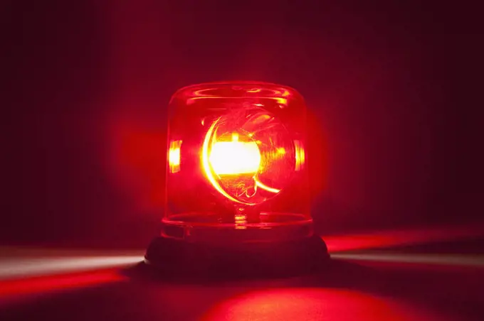 A Red Emergency Light