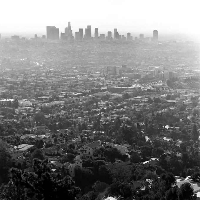 Cityscape of Los Angeles, California, USA