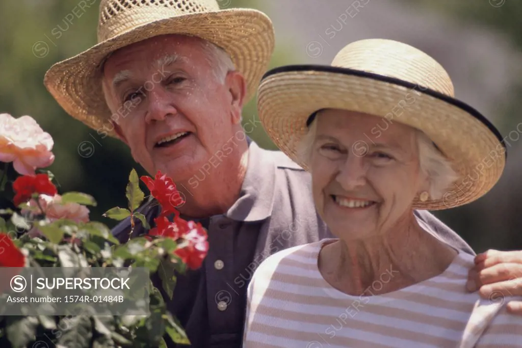 Portrait of a senior couple smiling