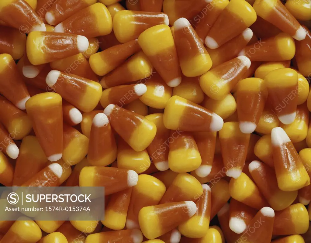 Close-up of candy corn