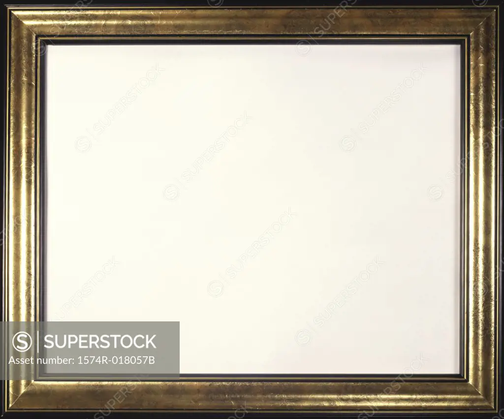 Close-up of a blank picture frame