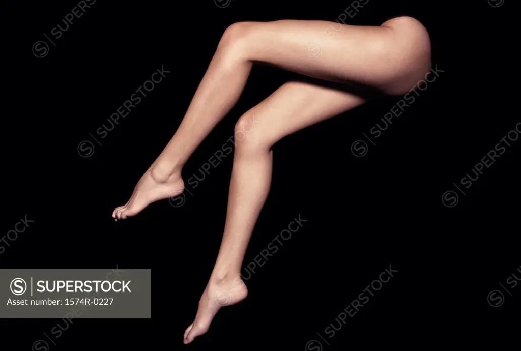 Low section view of a woman's legs