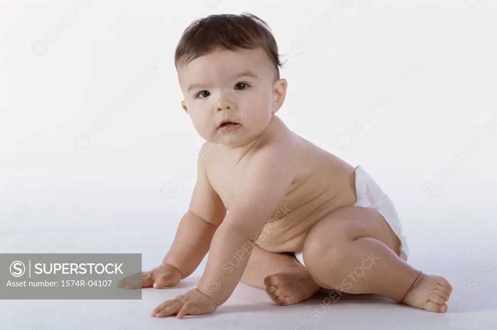 Portrait of a baby boy sitting