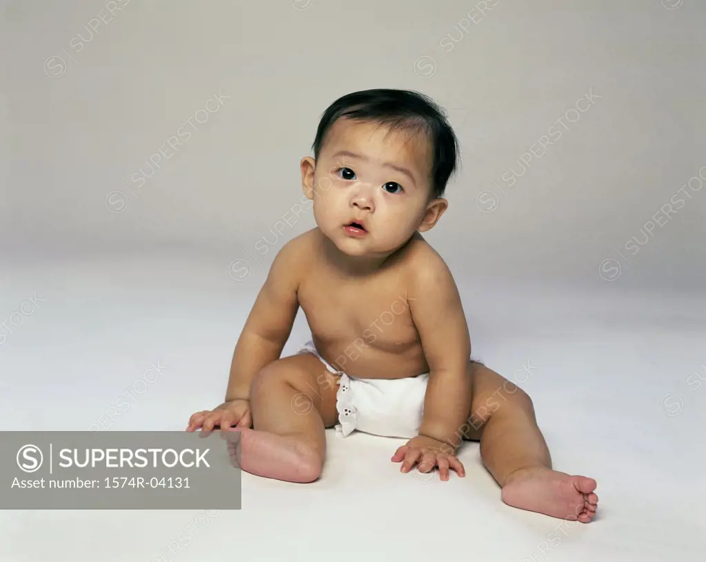 Portrait of a baby boy sitting