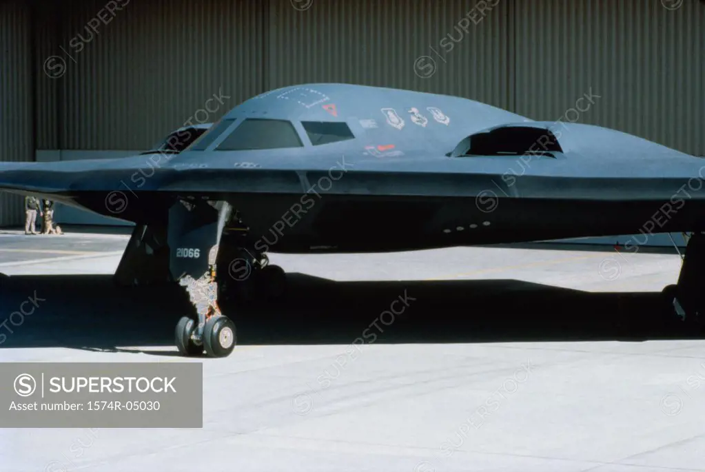 Close-up of a B-2 Stealth Bomber
