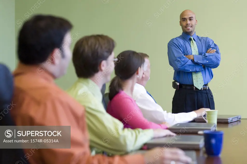Business executives in a conference room