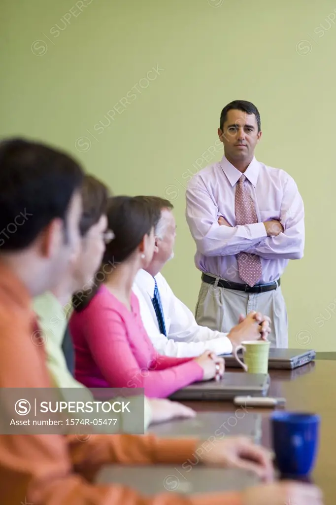 Group of business executives in a conference