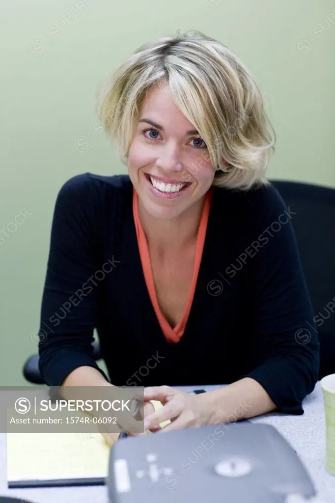 Portrait of a businesswoman sitting in an office