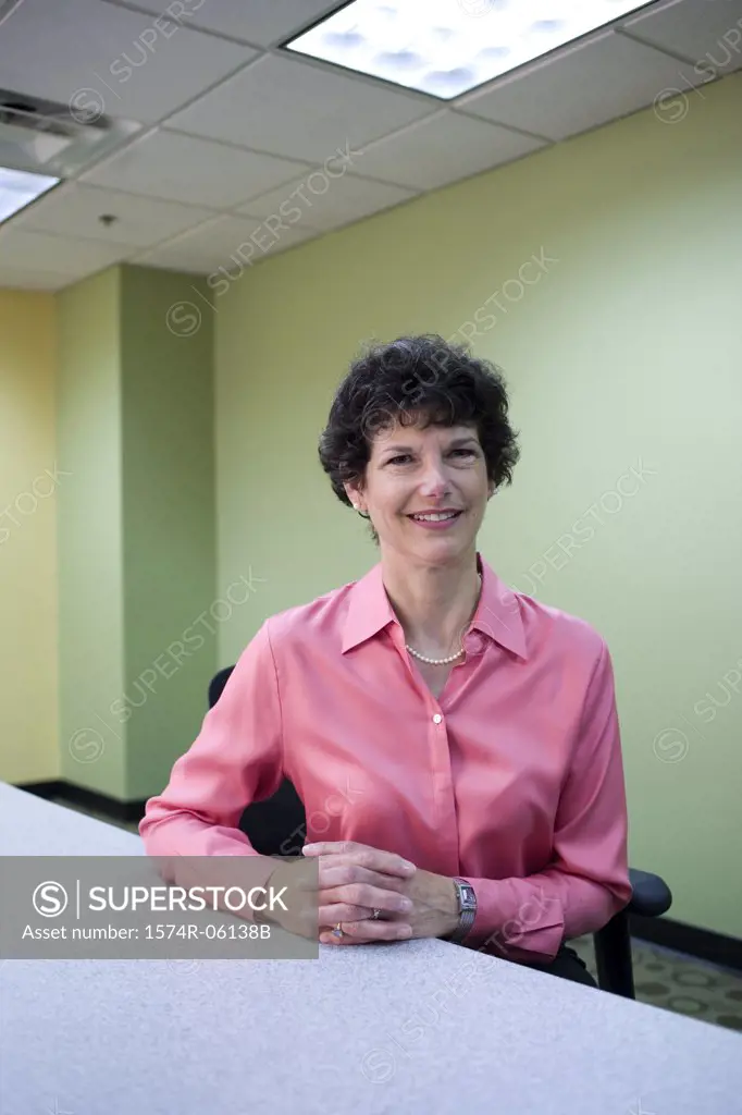 Portrait of a businesswoman sitting in an office